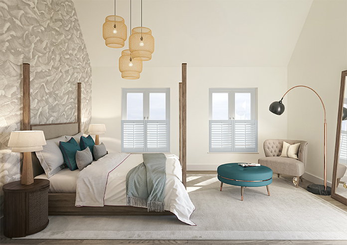 Kensington, Cloud Grey - Cafe Style Plantation Shutter - Image 8